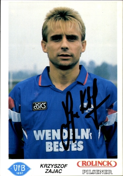 Autogrammkarte Fußballer Krzyszof Zajac, VfB Oldenburg, Autogramm