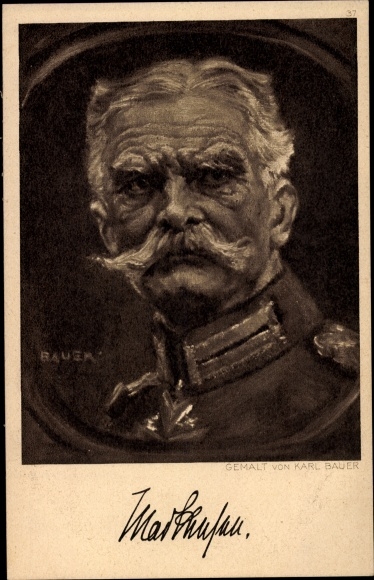 Artist PC Bauer, Karl, Field Marshal August von Mackensen, portrait