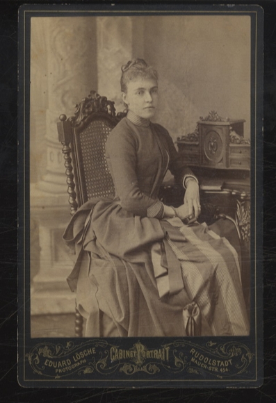 Cabinet Foto Prinzessin Thekla von Schwarzburg-Rudolstadt, geb., von Hessen-Homburg