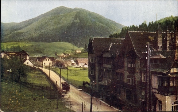 Postcard Steinhaus am Semmering Styria, partial view
