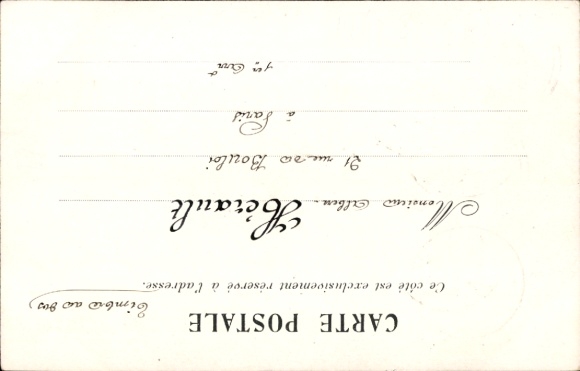 Artist Postcard Sirat, Camille Pelletan, Minister of the Navy, portrait on a torpedo, caricature