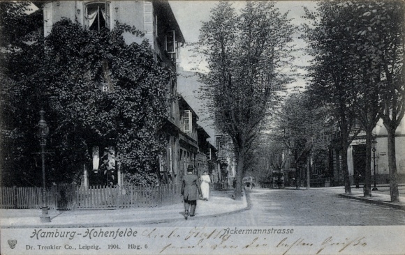 Postcard Hamburg Hohenfelde, Ackermannstraße