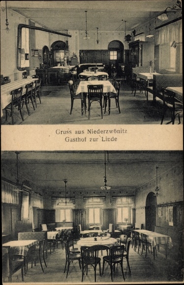 PC Niederzwönitz Zwönitz in the Ore Mountains of Saxony, Gasthof zur Linde, interior view