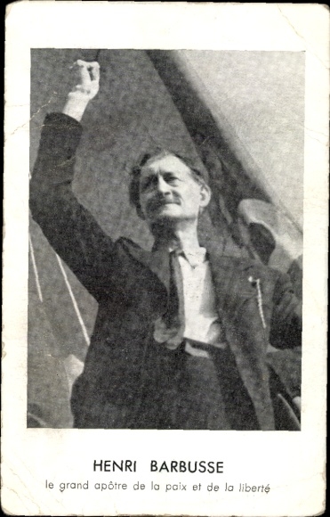 Postcard Henri Barbusse a great apostle of peace and freedom