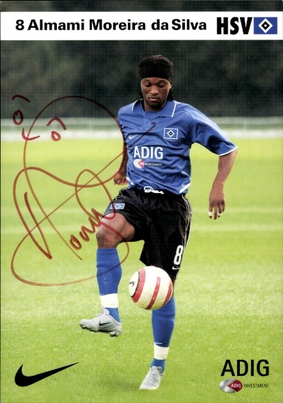 Autogrammkarte Fußballer Almami Moreira da Silva, Hamburger SV / HSV, Autogramm