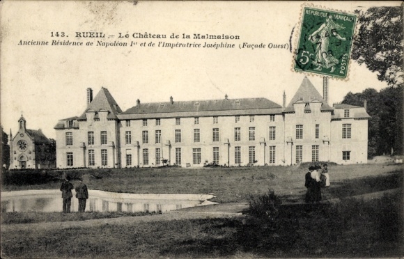 Ak Rueil Malmaison Hauts de Seine, Château de la Malmaison, ehemalige Residenz von Napoleon I, Fa