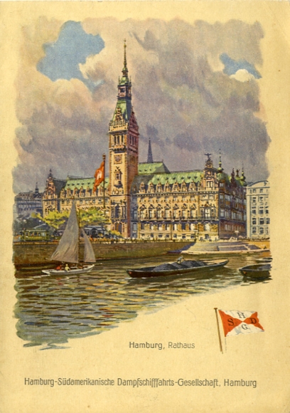 Menükarte, Dampfer Antonio Delfino, 31. August 1925, Hauptmahlzeit