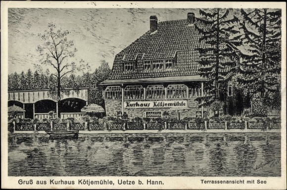 Artist PC Uetze in Lower Saxony, Kurhaus Kötjemühle, owner Hans Kasprewski