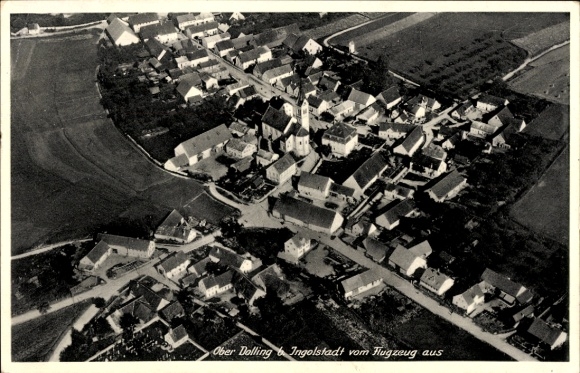 PC Oberdolling Eichstätt in Upper Bavaria, aerial photo of the place