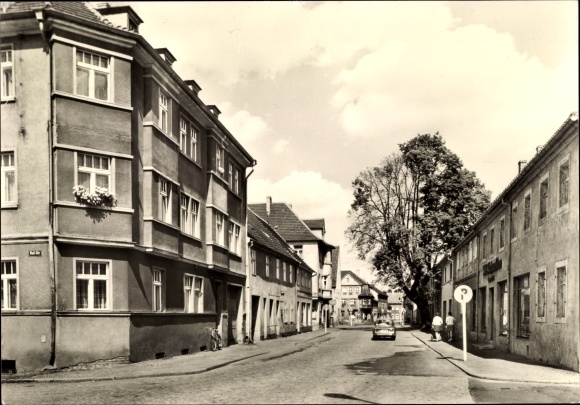 Postcard Ruhland in Oberlausitz, Dresdner Strasse