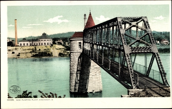 Ansichtkaart Cincinnati Ohio USA, nieuw gemaal