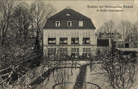 Ak Berlin Pankow Niederschönhausen, Kranken- und Genesungshaus Nordend