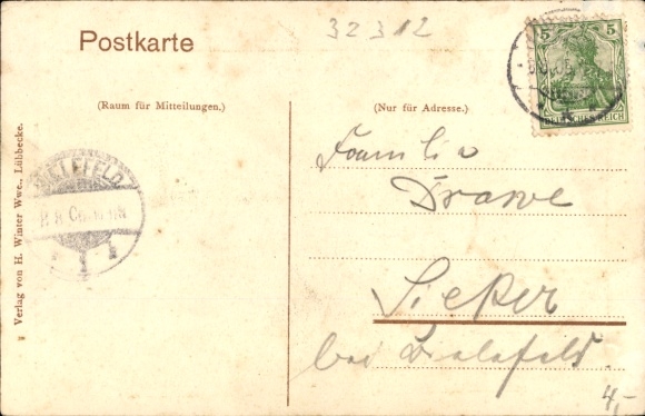 Ak Lübbecke in Westfalen, wijngaard, gebouw