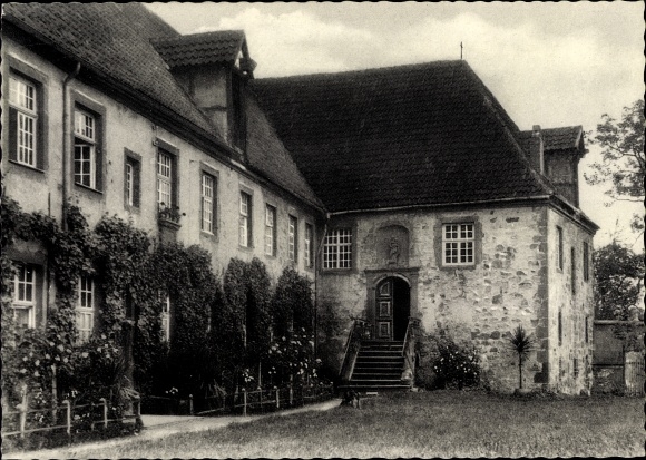 Ak Herzebrock NRW, Partie am Kloster, Außenansicht