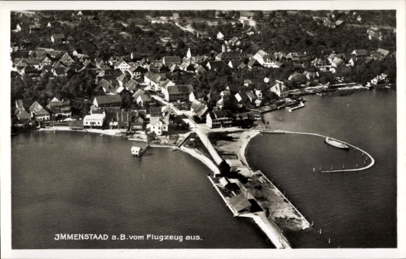Ak Immenstaad am Bodensee, Fliegeraufnahme