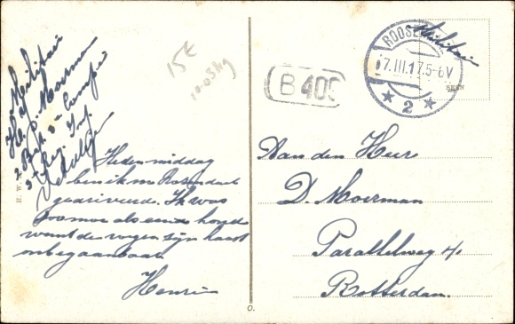 Postcard Roosendaal North Brabant Netherlands, station