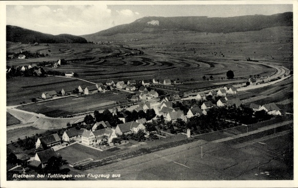 Ak Rietheim Weilheim Schwäbische Alb, Fliegeraufnahme