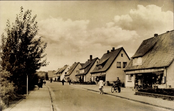 Ak Neu Wulmstorf Nedersaksen, Breslauer Straße, supermarkt, slachthuis