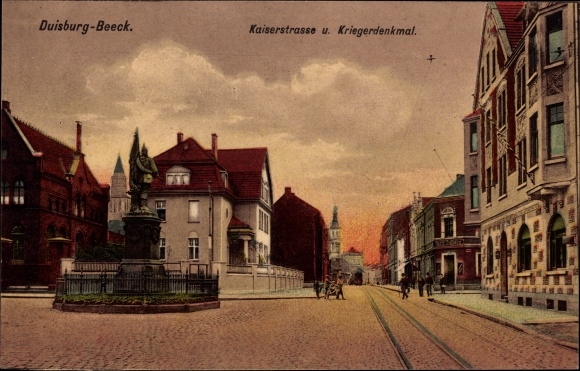 KP Beeck Duisburg Nadrenia Północna-Westfalia, Kaiserstrasse, pomnik wojenny