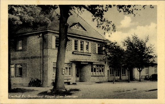 Postcard Rüspel Elsdorf Lower Saxony, Gasthof Fr. Brunkhorst
