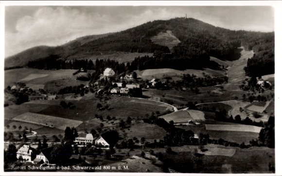 Postcard Schweigmatt Raitbach Schopfheim in Baden, aerial photograph