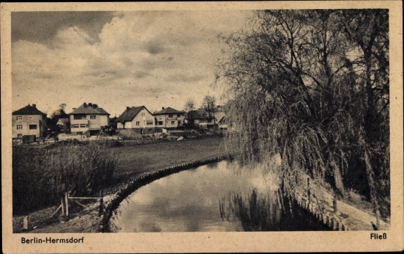 PC Berlin Reinickendorf Hermsdorf, waterfront, housing estate