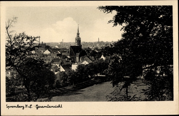 Ansichtkaart Spremberg in Lausitz, overzicht