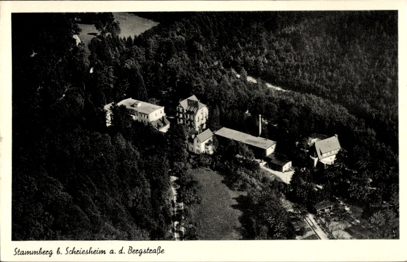 Postcard Stammberg Schriesheim an der Bergstraße, aerial photograph