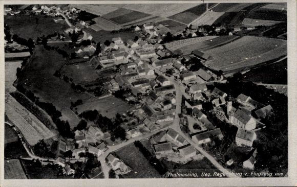 Ak Thalmässing in Mittelfranken, Fliegeraufnahme