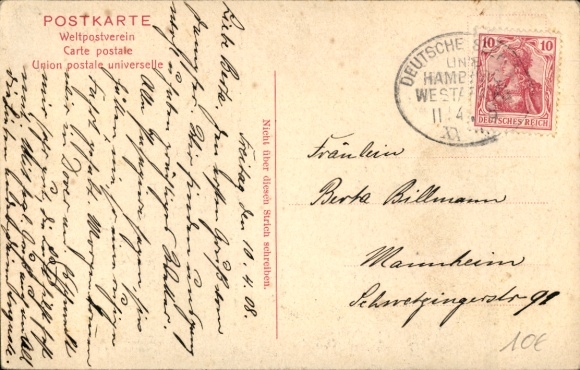 Artist Postcard Steamships of the Woermann Line Hamburg