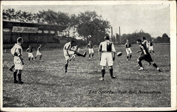 Postcard Les Sports, Foot Ball Association, American Football