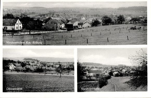 Ak Niederstedem in de Eifel, Panorama, Oberstedem