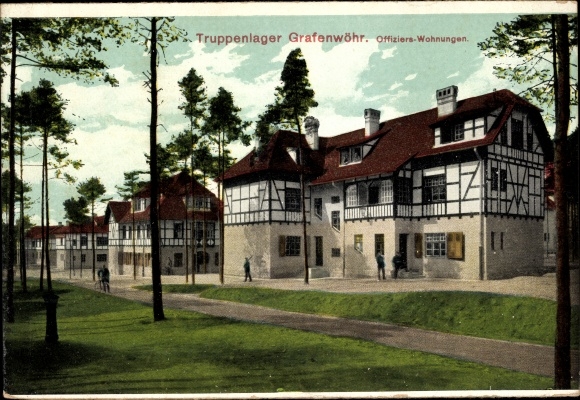 PC Grafenwöhr in the Upper Palatinate of Bavaria, military camp, officers&#39; housing
