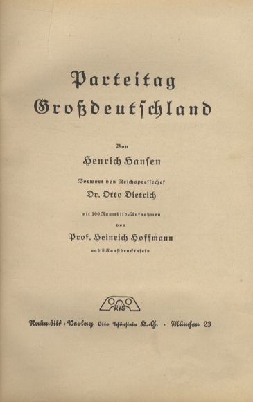 Raumbildalbum Parteitag Großdeutschland 100 Stereofotos 1939