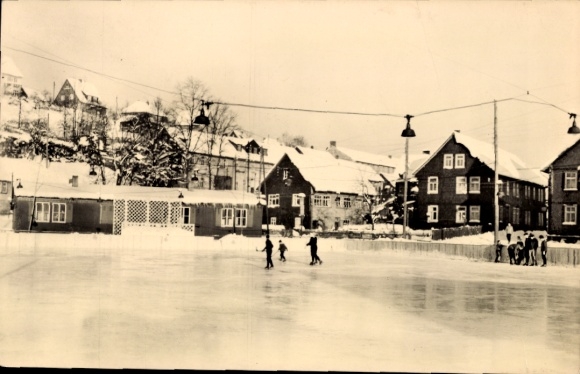 Postcard Brotterode in Thuringia, ice stadium
