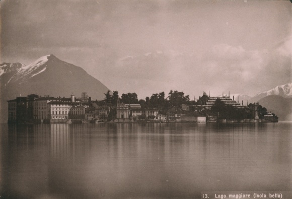Photo Isola Bella Lake Maggiore Piedmont, Gesamtansicht, August 1891
