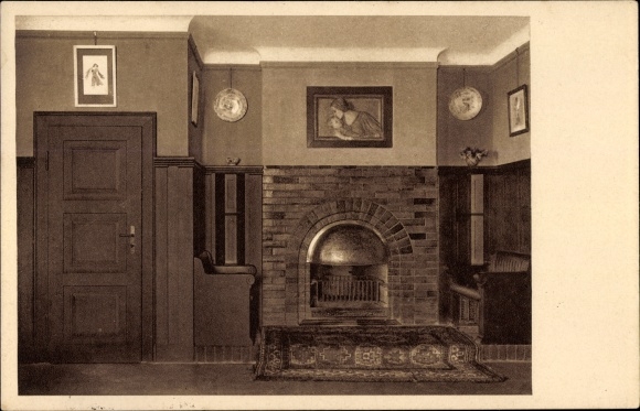 Postcard Dresden Wachwitz, Kamin, Bergstrasse 16