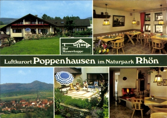 KP Poppenhausen an der Wasserkuppe Rhön, Hof Wasserkuppe, pokój gościnny, kominek, parasol