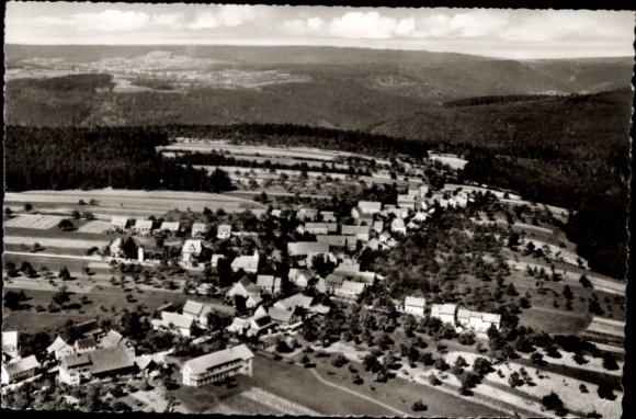 Postcard Monakam Bad Liebenzell in the Black Forest, aerial photograph