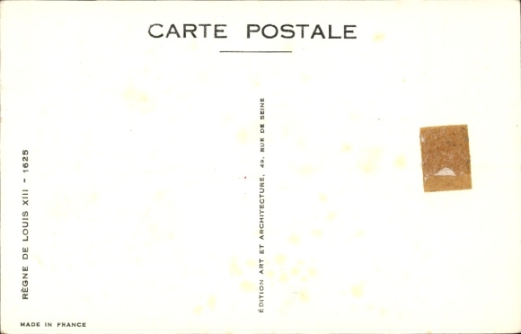 Artist CPA Mode, Regene de Louis XIII, 1625