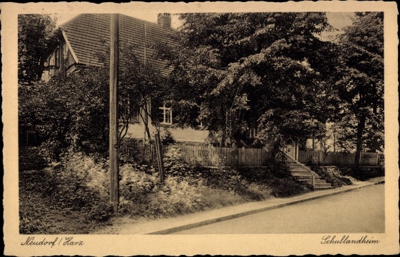Ak Neudorf Harzgerode am Harz, Schullandheim