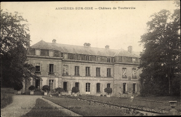 Ak Asnières sur Oise Val d'Oise, Chateau de Toutteville