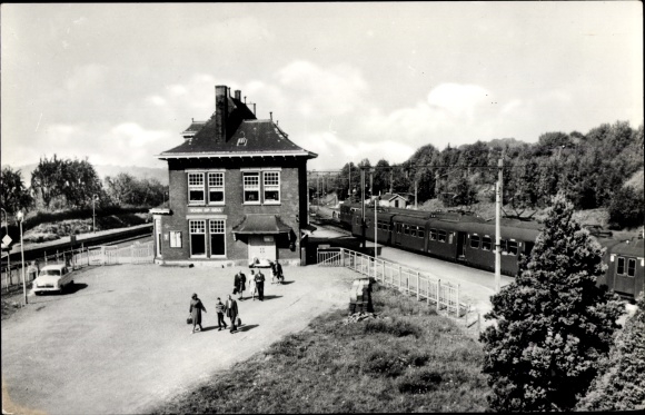 Postcard Schin op Geul Limburg Netherlands, station
