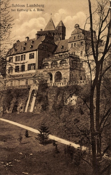 Postcard Ratingen North Rhine Westphalia, Landsberg Castle near Kettwig