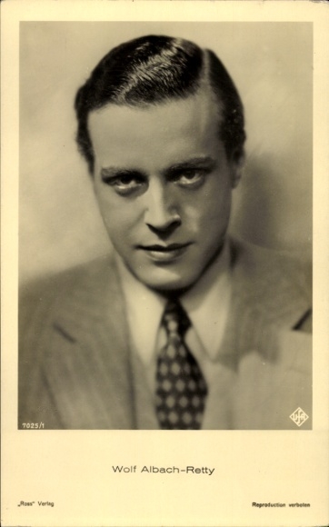Ak Schauspieler Wolf Albach Retty, Portrait, Autogramm