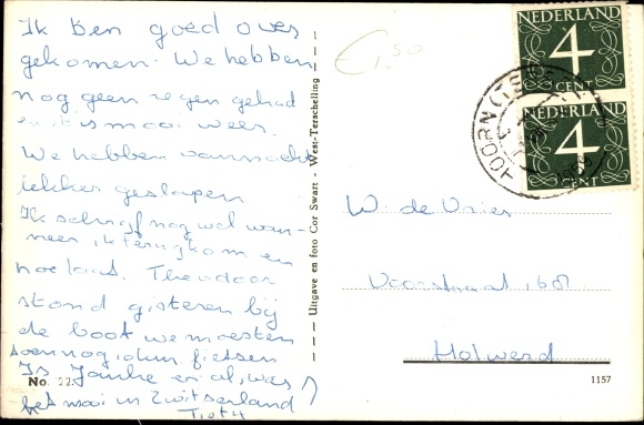 Postcard West Terschelling Friesland Netherlands, Panorama