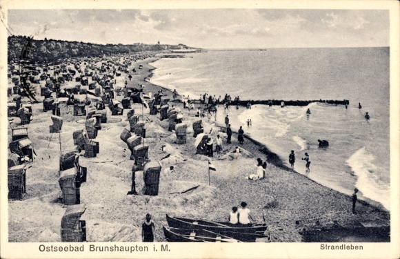 Ak Ostseebad Brunshaupten Kühlungsborn, Strand, Strandleben