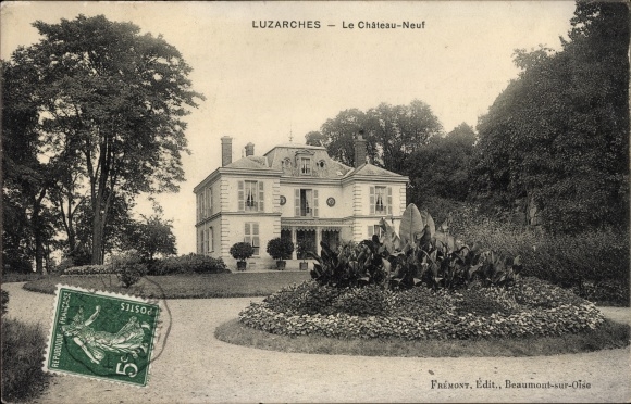 Ak Luzarches Val d’Oise, Le Chateau-Neuf