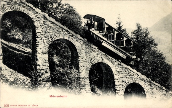 KP Mürrenbahn, kolejka linowo-terenowa