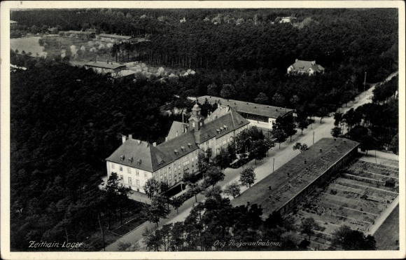 PC Zeithain in Saxony, military training area, aerial photo